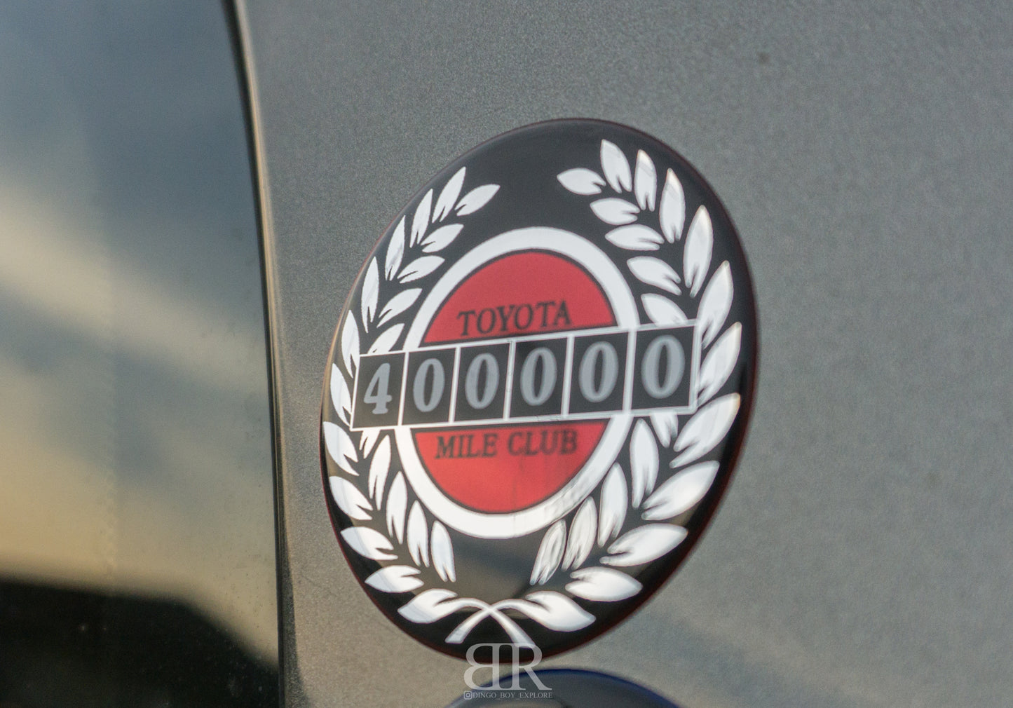 Toyota High Mileage Badge