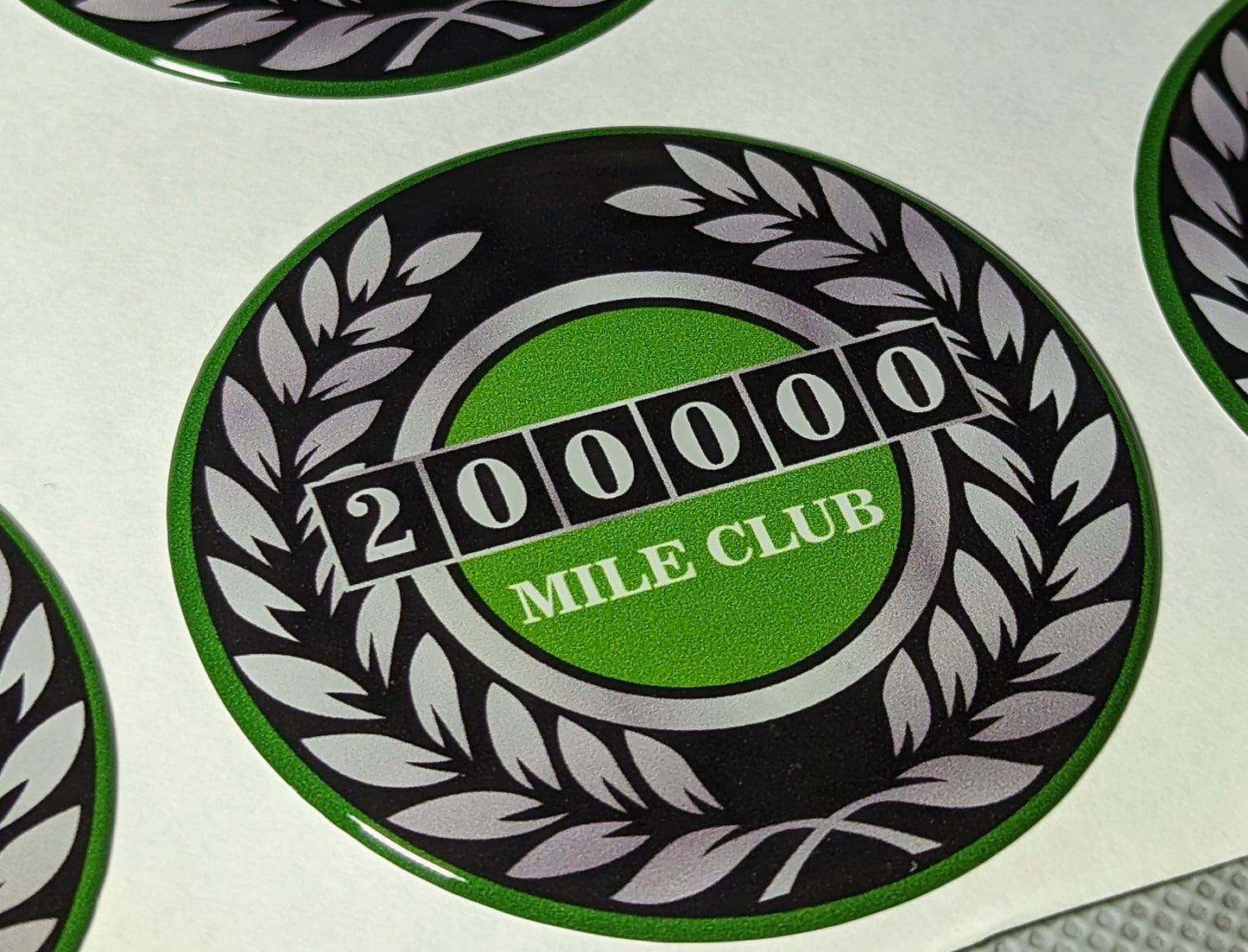 High Mileage badges 100k,200k,300k