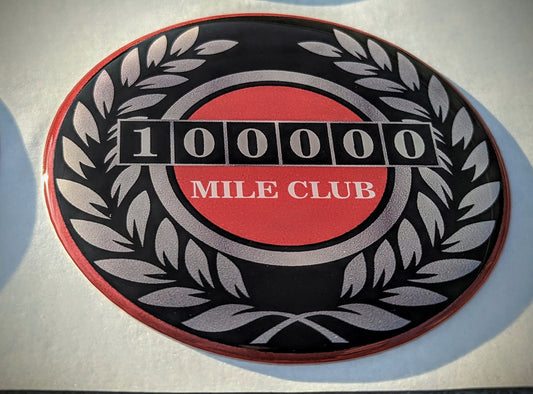 High Mileage badges 100k,200k,300k